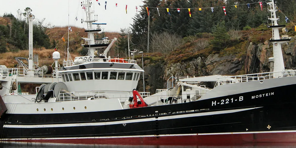 NORDTUN TRÅL: Nye «Mostein», kjøpt fra Tyskland har hatt to vellykkede turer på brisling og nordsjøsild allerede.