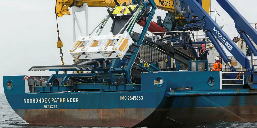 UXO campaign for the Viking link in the North Sea