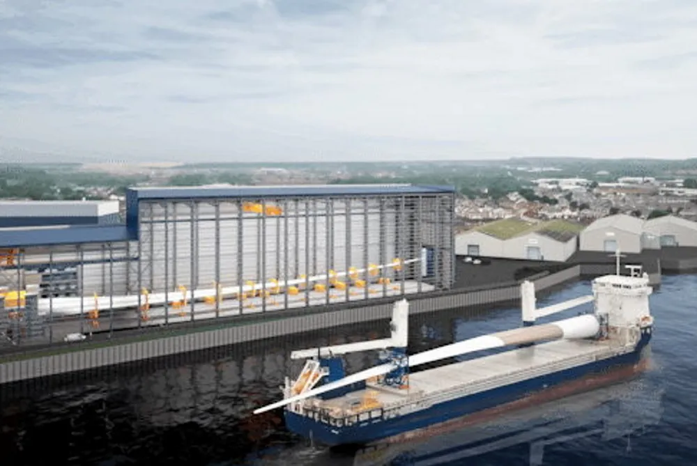 Image of a future wind turbine test facility at ORE Catapult.