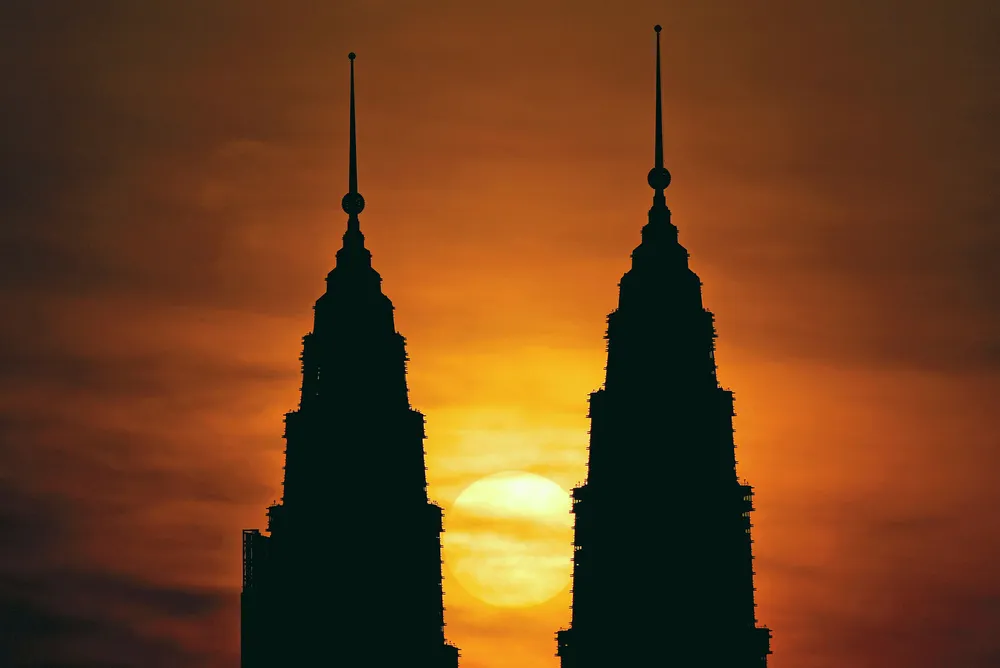 Landmark: Petronas Towers in Kuala Lumpur