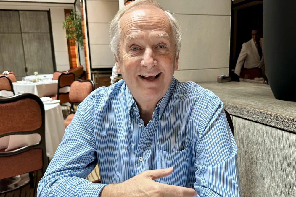 Greek shipowner George Economou on a visit to New York in May 2025