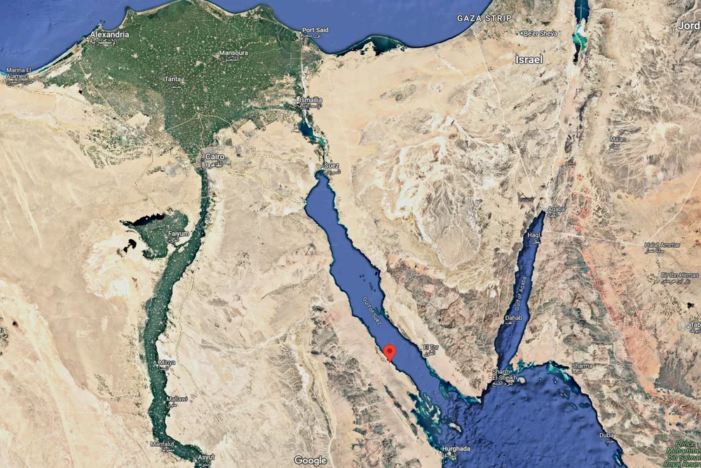The project location, Ras Shukeir, on the Gulf of Suez.