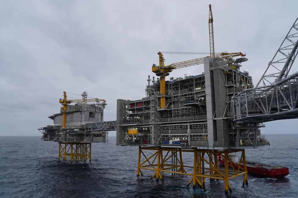 The Johan Sverdrup oilfield, lies around 140 kilometres west of Stavanger, Norway.
