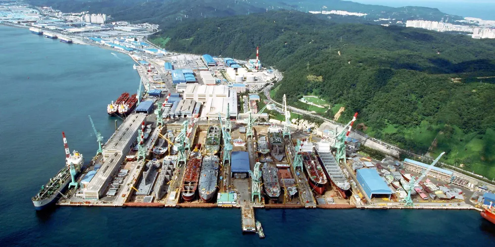 Hyundai Mipo Dockyard in South Korea.
