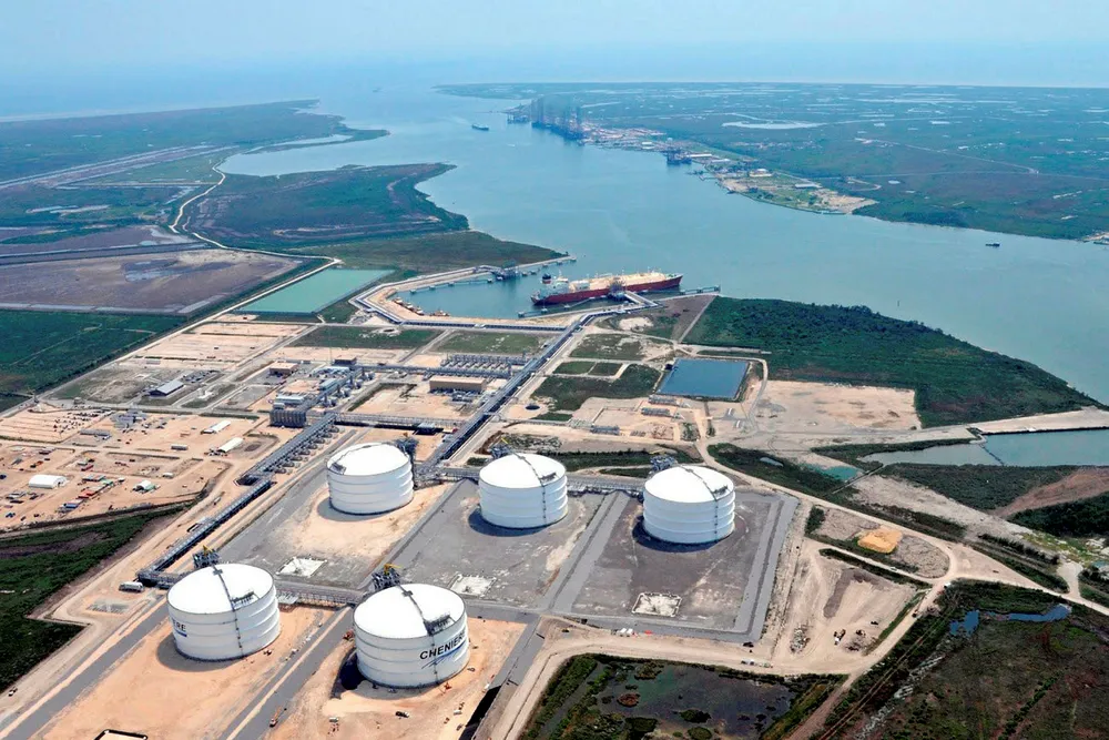 Taxing times: Cheniere in the US has seen two April cargoes cancelled - one from Corpus Christi and the other from its Sabine Pass facility, above