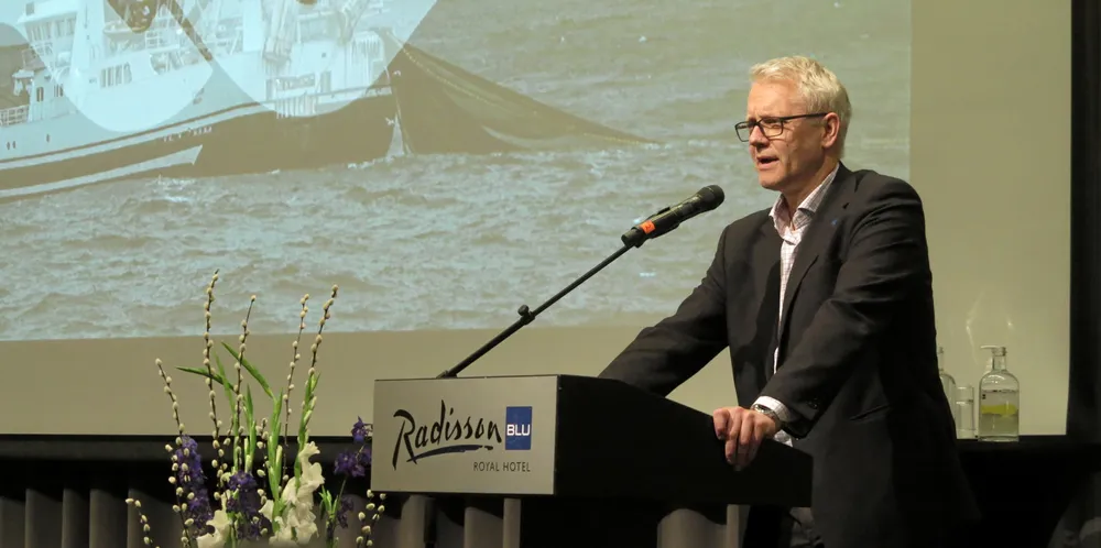 Norges sildesalgslags årsmøte ble holdt 5. og 6. mai i Bergen. Både forskningsdirektør Nils Gunnar Kvamstø (bildet) og forskningssjef Geir Huse fra Havforskningsinstituttet manet til samarbeid.