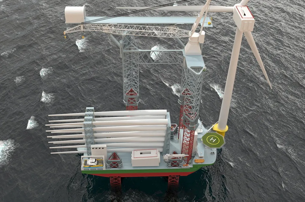 The design was revealed yesterday by Danish naval engineering firm Knud E Hansen.
