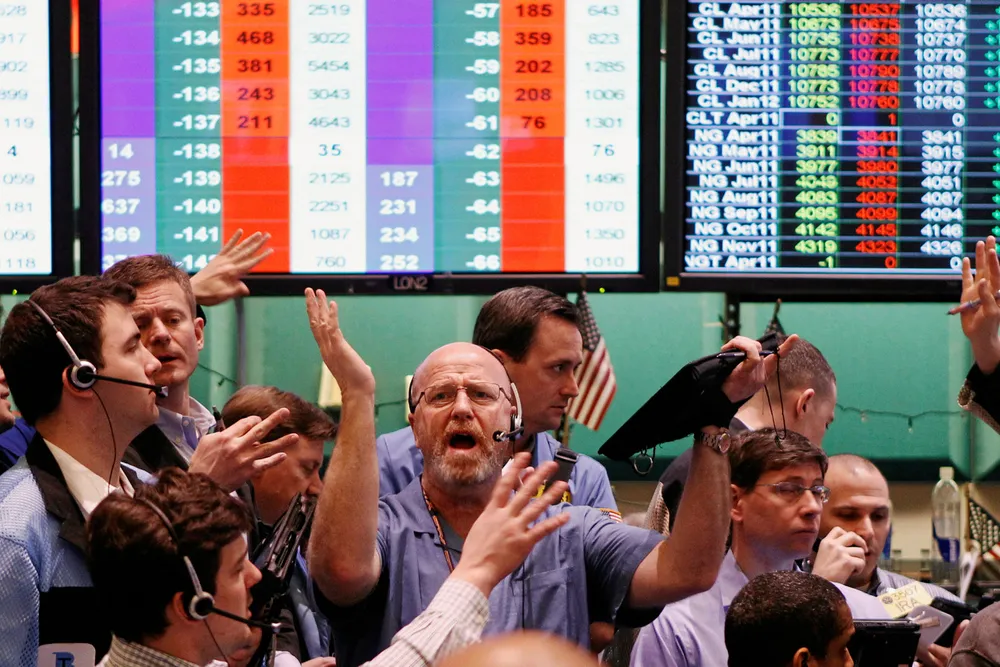 Well below zero: crude prices slumped deep into the red briefly in late April