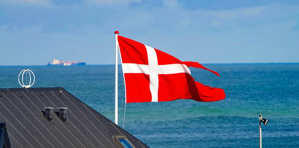The Danish flag.