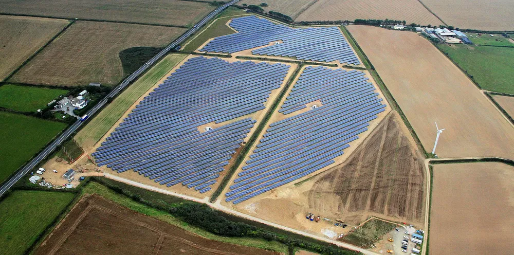 RES' Four Burrows PV farm in Cornwall, UK |