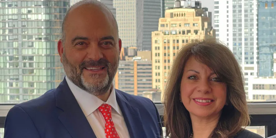Dan Tadros, chief operating officer, and Dorothea Ioannou, chief executive, of American Club manager the Shipowners’ Claims Bureau.