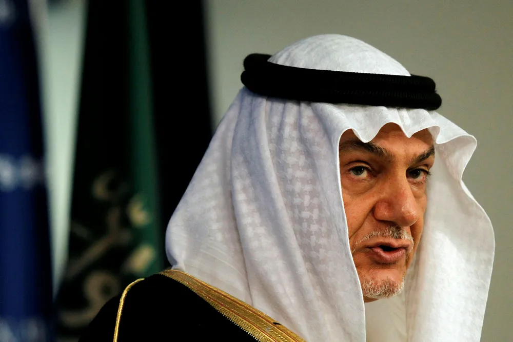 Prins Turki bin Faisal Al Saud, tidligere leder av Saudi-Arabias etterretningstjeneste og ambassadør til Storbritannia og USA, er alt annet en begeistret over støyen i kjølvannet av drapet på journalisten Jamal Khashoggi.
