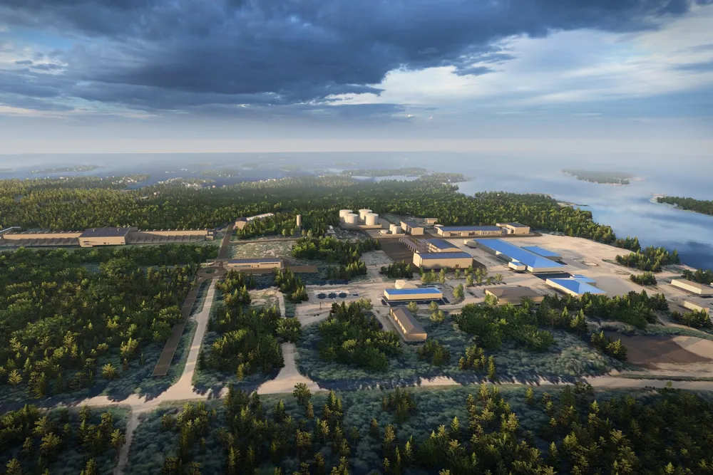 Rendering of the Kristinestad Power-to-X project in Finland