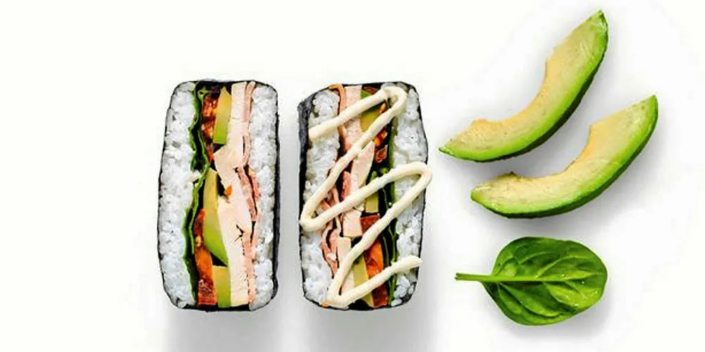 M&S sushi sandwich retail