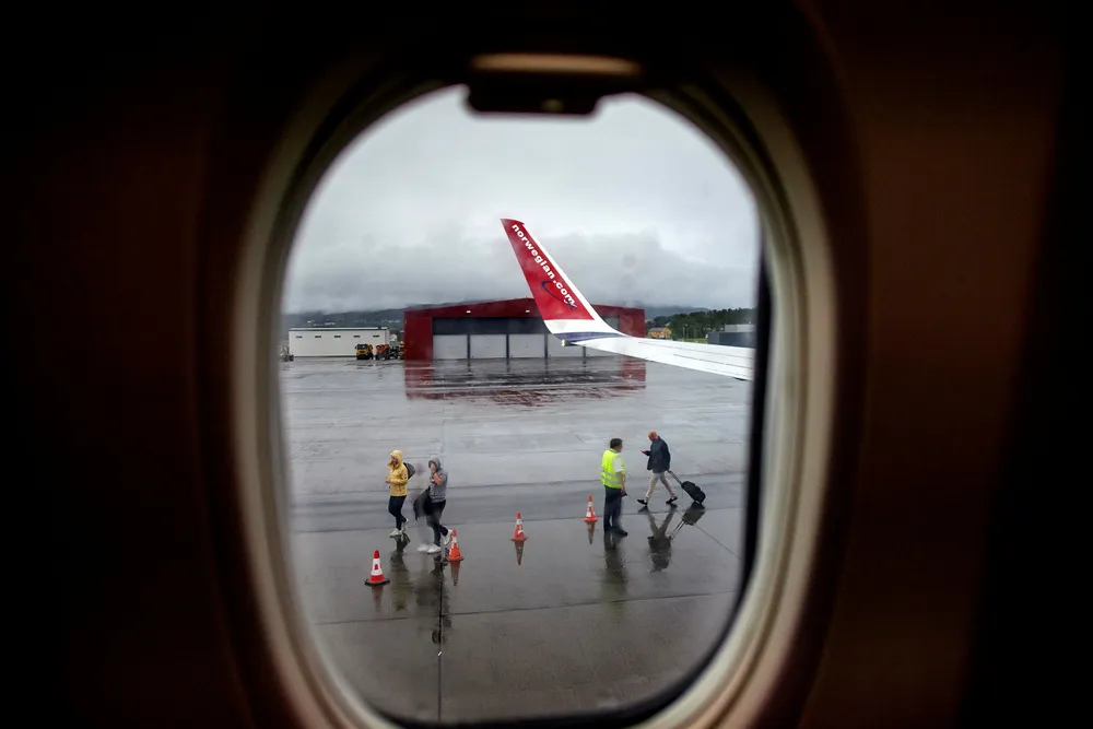 Norwegian reagerer på at politikerne nå vil endre loven. Her fra Alta lufthavn.--