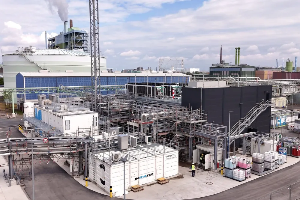 The Ineratec e-fuel plant in Frankfurt, Germany.
