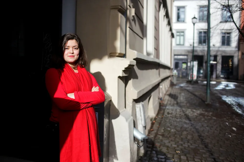 Tirsdag fikk Nancy Herz honnør fra Fritt Ord for sin personlige og modige innsats for å belyse sterk sosial kontroll av kvinner i minoritetsmiljøer. Foto: Javad Parsa