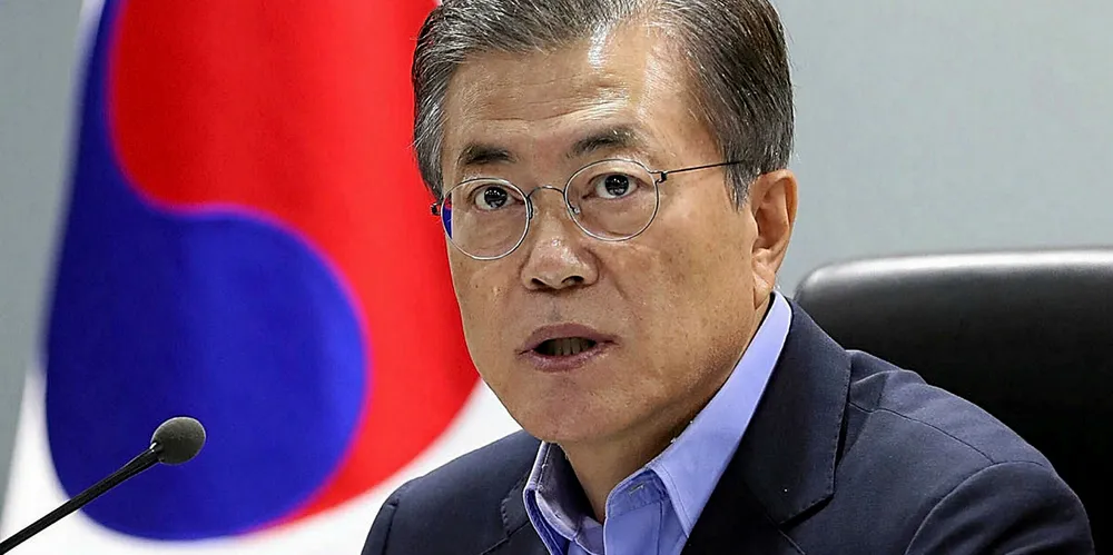 South Korean president Moon Jae-in