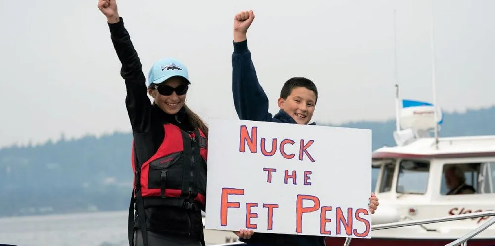 Patagonia's campaign against Cooke's salmonid farms in Washington State isn't over.