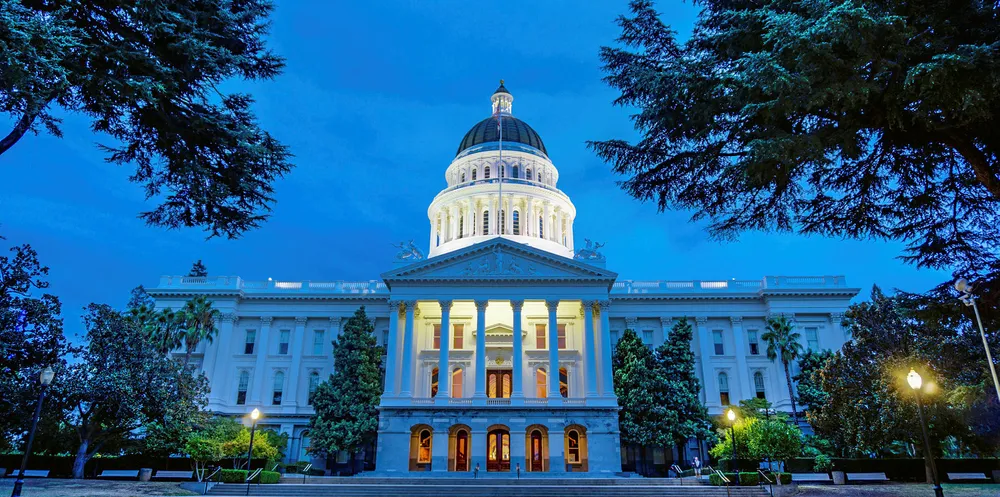 The California State Capitol in Sacramento.