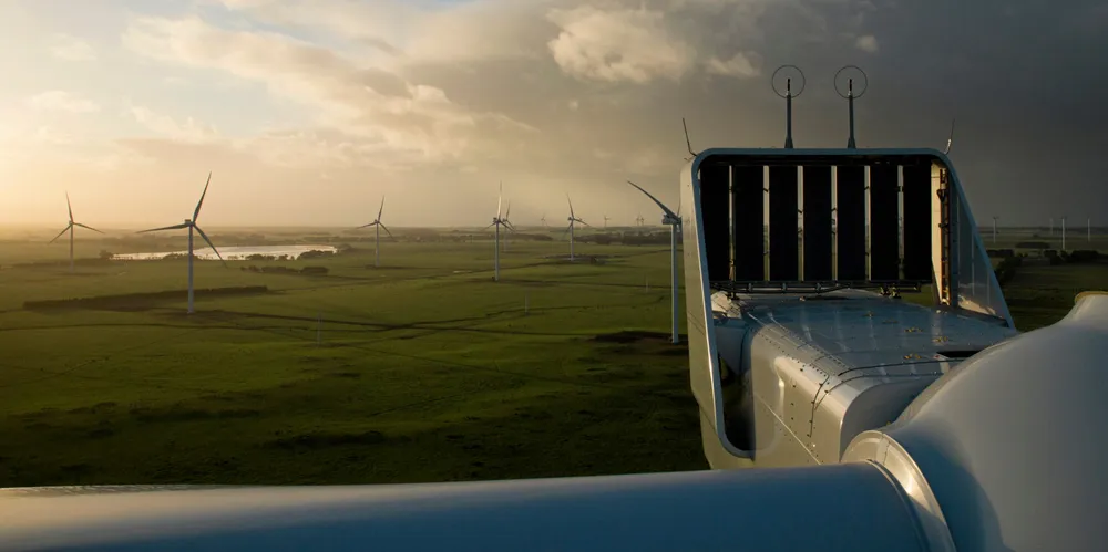 Nacelle of Vestas V112 turbine at Macarthur wind farm in Australia