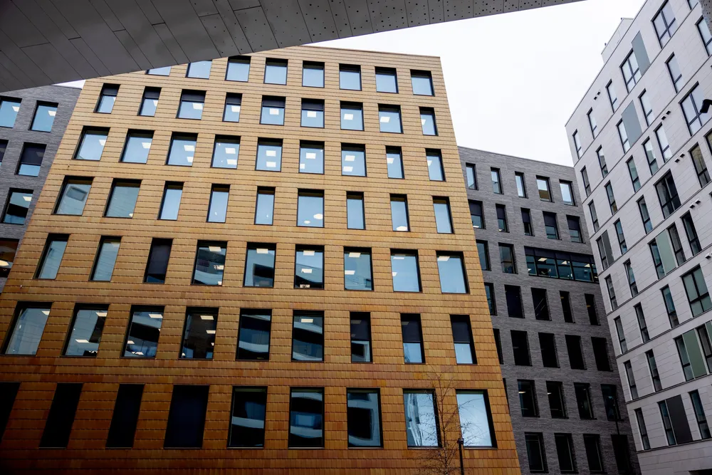 Mandag publiserte Obos prisstatistikk for januar. Her ses boliger i Bjørvika i Oslo.