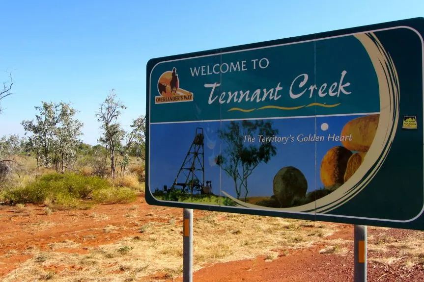 Pipeline starting point: Tennant Creek in the Northern Territory