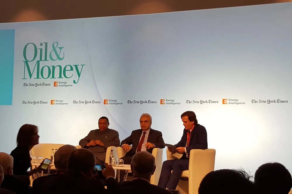 Talks: Opec Secretary General Mohammad Sanusi Barkindo, IEA executive director Fatih Birol