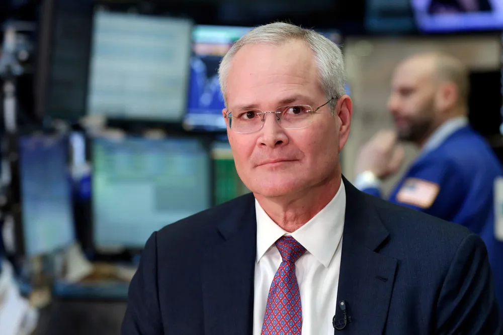 Big gains: ExxonMobil chief executive Darren Woods