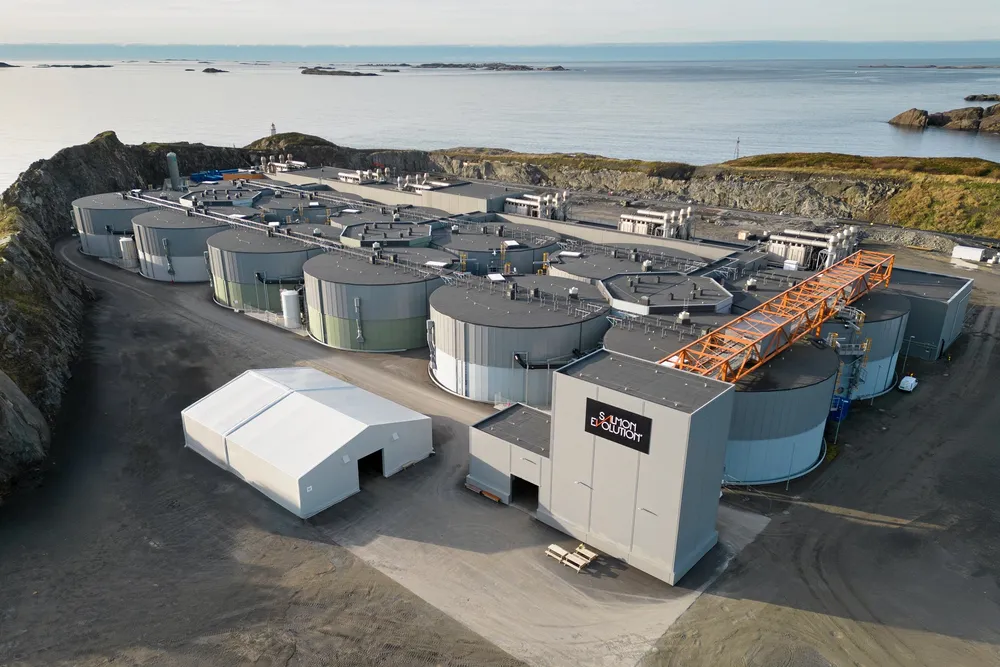 On a Norwegian island surrounded by treacherous seas, Salmon Evolution is aiming to rival the world's most efficient salmon farmers.