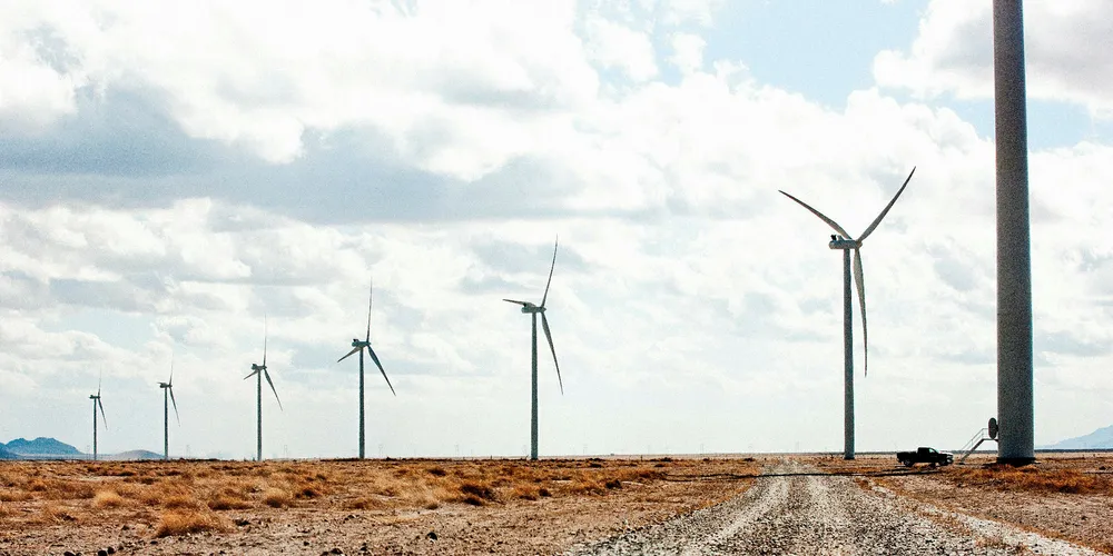 Vestas turbines spinning in New Mexico