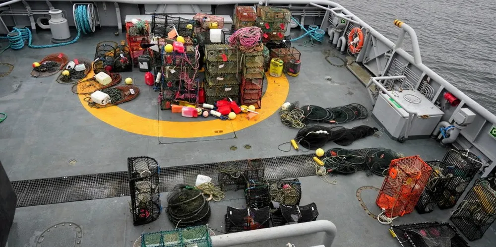 Totalt ble 97 teiner og ruser beslaglagt i en felleskontroll i Skagerrak i helgen.