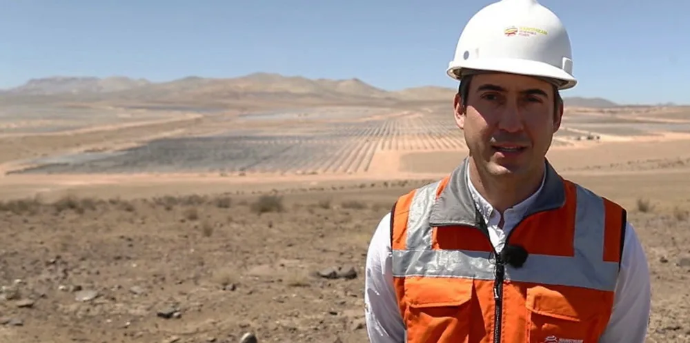 Manuel Tagle, Mainstream’s CEO for Latin America, at the giant Andes Renovables renewables complex in Chile