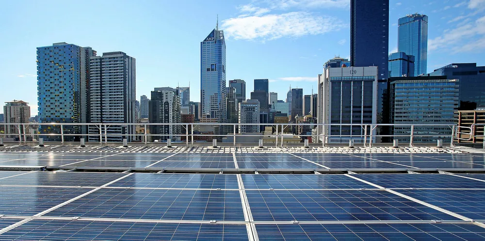 A PV rooftop like AGL's in Melbourne can be a powerful statement of corporate renewable intent.