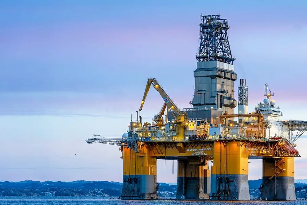 The semi-submersible Deepsea Aberdeen