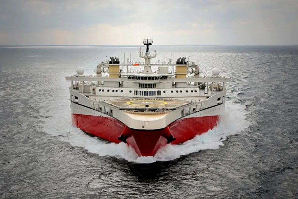 PGS-fartøyet Ramform Tethys.