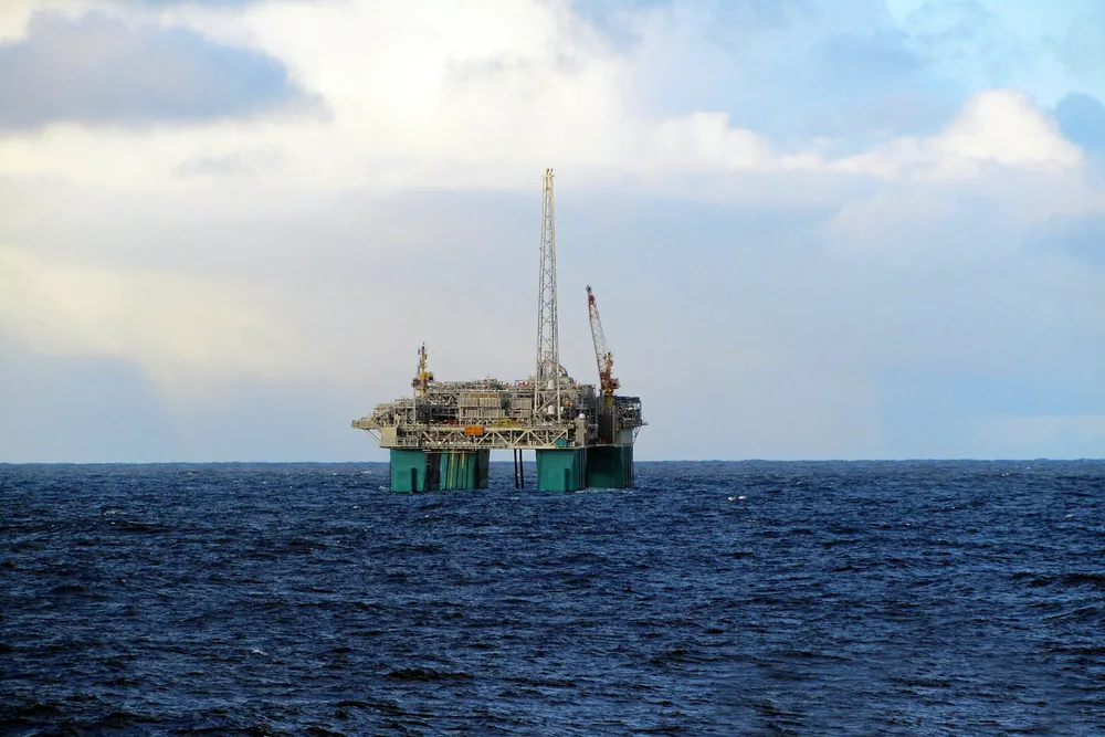 Host: the Gjoa platform in the North Sea