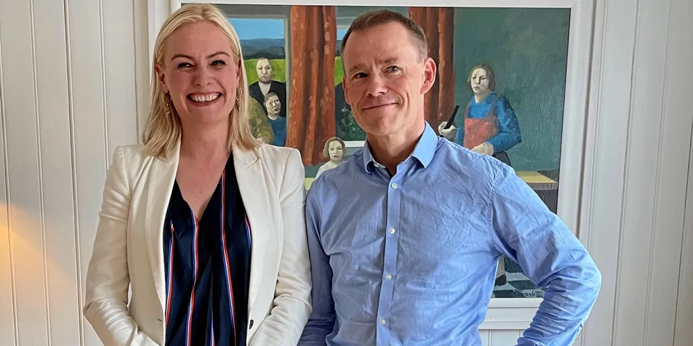 Guðbjörg Heiða Guðmundsdóttir (Marel) og Helgi Hjálmarsson (Valka).