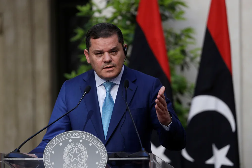 Libyan Prime Minister Abdulhamid Dbeibeh.