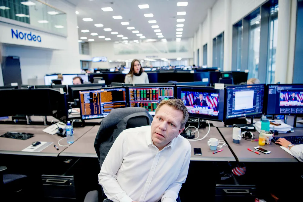 Sjefstrateg Leif-Rune Rein i Nordea Wealth Management tror ikke handelskrigen vil bli avblåst med det første. Foto: Mikaela Berg