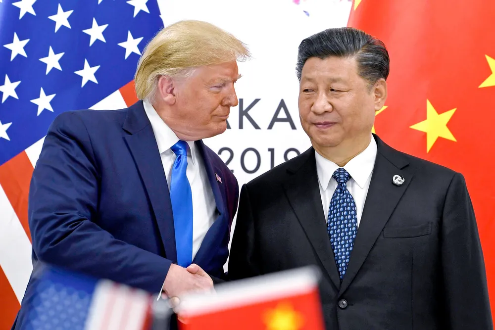 President Donald Trump og president Xi Jinping.