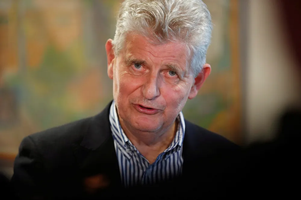 Arild Øyen jobbet i flere år med å få Joshua French løslatt. Her er han på en pressekonferanse i Utenriksdepartementet, etter at oppdraget var over.