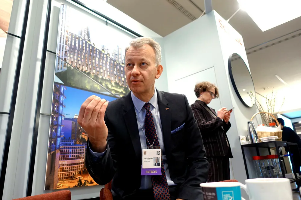 Even Frydenberg er i Berlin der han jakter nye hoteller i erkjennelsen av at det er begrenset hvor mye Scandic Hotels vil få lov til å vokse i Norden. Foto: Harald Berglihn