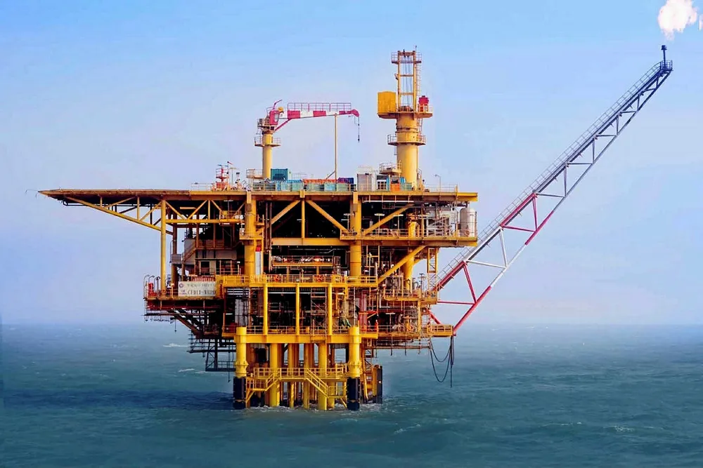 A platform in the Caofeidian complex in China's Bohai Bay