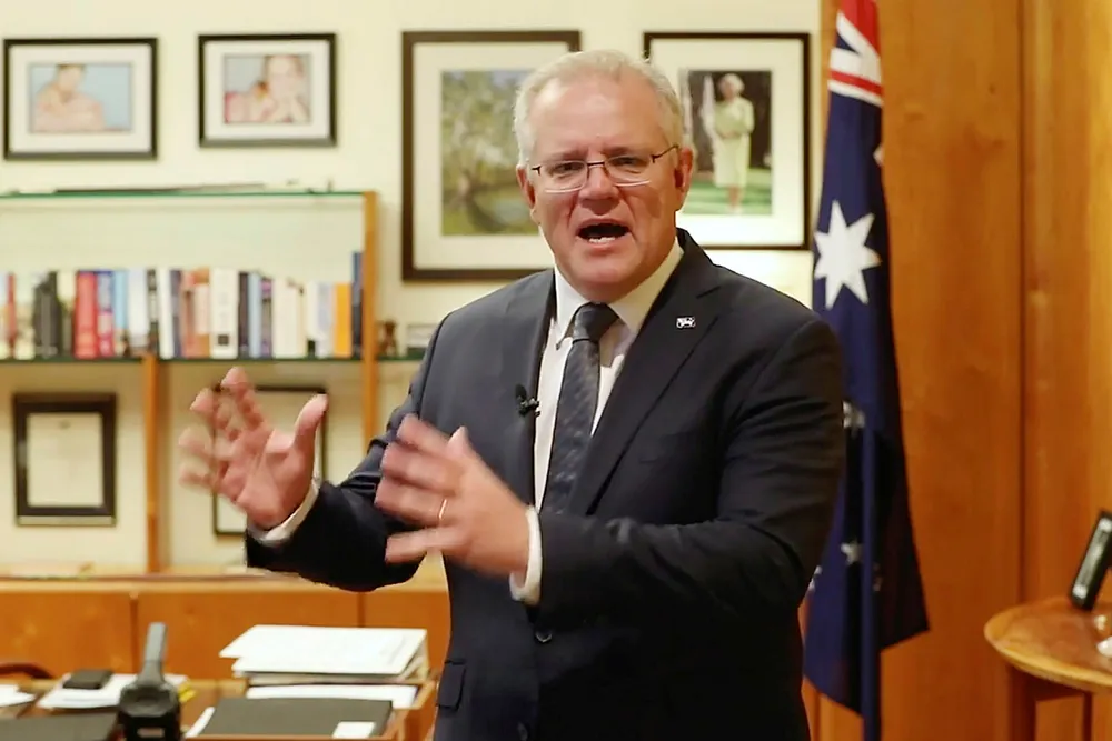 Backing clean technology: Australian Prime Minister Scott Morrison unveiled a A$1.9 billion investment package in future technologies to lower emissions