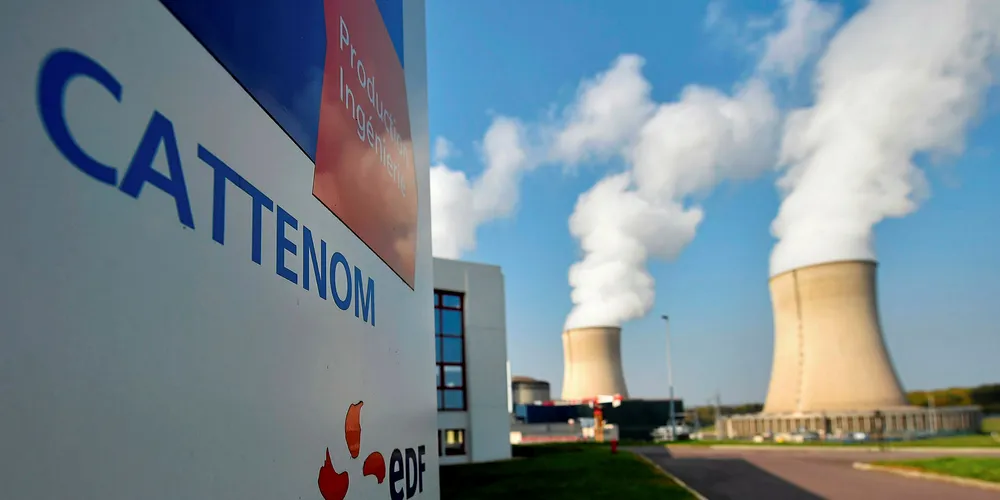 The chimmneys of the nuclear power plant at Cattenom in eastern France on October 17, 2017.