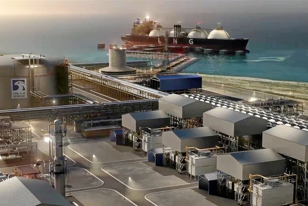 Adnoc's Ruwais LNG project will produce 9.6 million tonnes per annum from two trains.