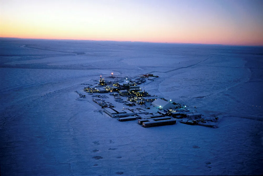 Production curbs: ConocoPhillips' main Alpine facility in Alaska