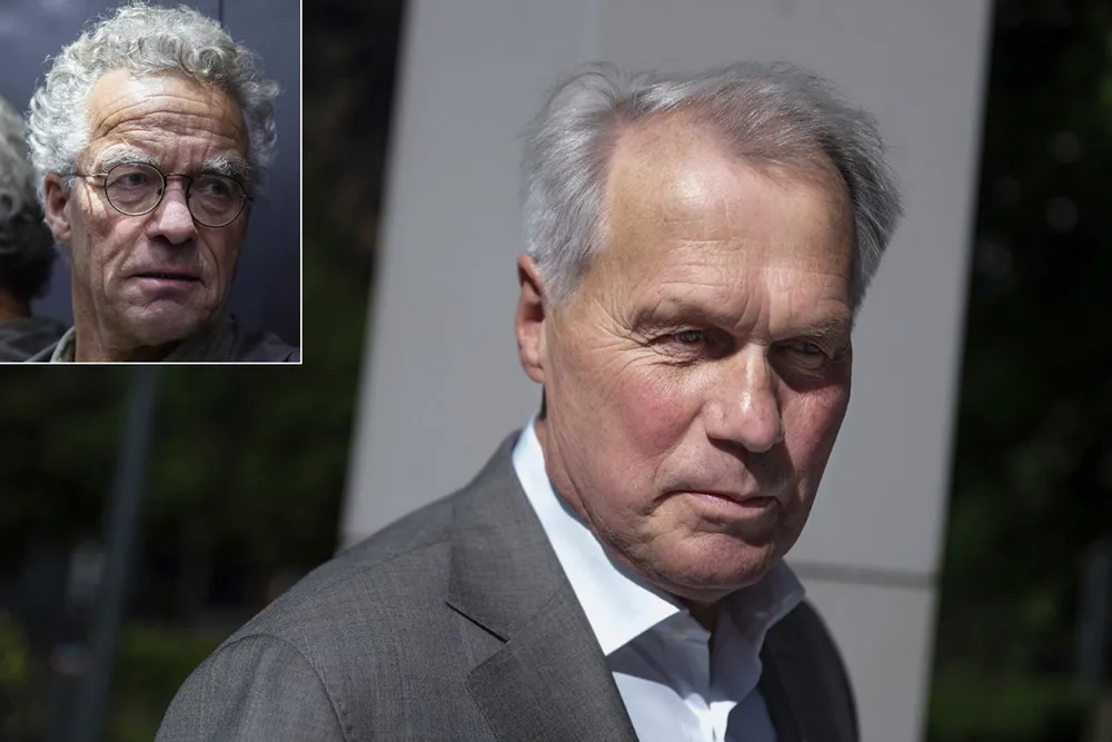 Salmar-grunnlegger Gustav Witzøe og politikere Rasmus Hansson (innfelt) har i alle fall funnet en ting de er enige om når det gjelder norsk lakseoppdrett.