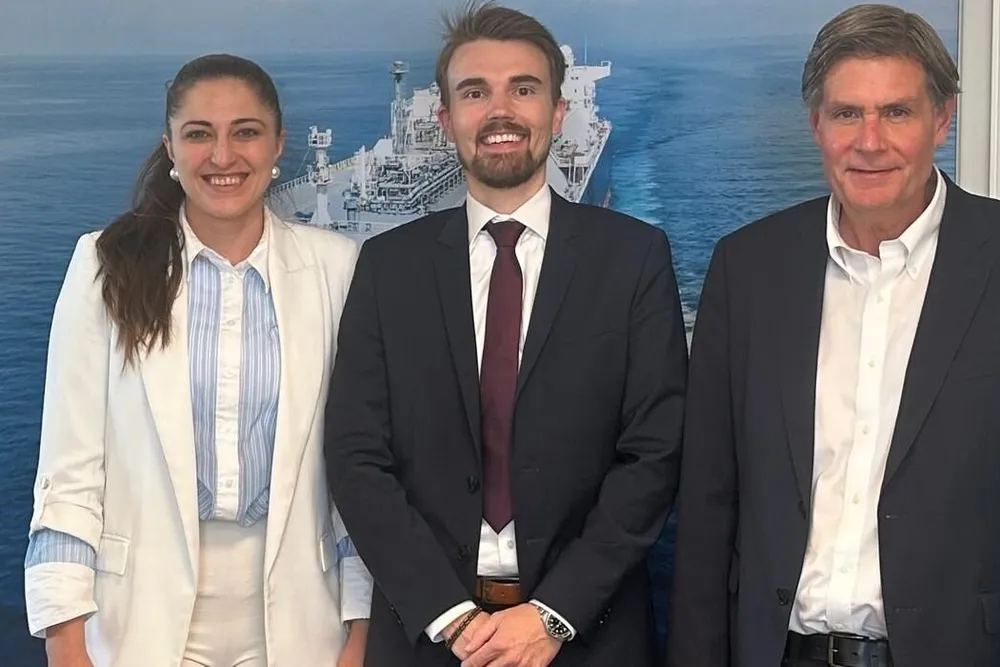 BetterSea co-CEOs (from left) Gordana Ilic and Maximilian Schroer, with Stephen Schueler.